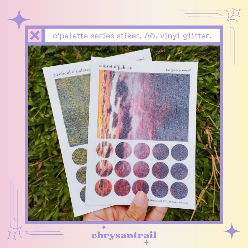

CHRYSANTRAIL - O'Palette Journaling Sticker Series - Bujo Stiker Aesthetic Washi Tape