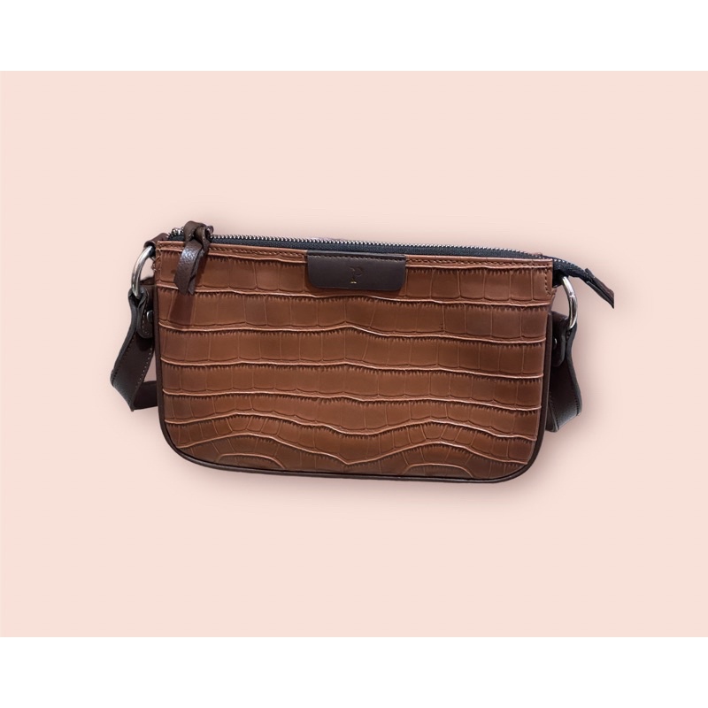 PRELOVED SHOULDER BAG CROCO