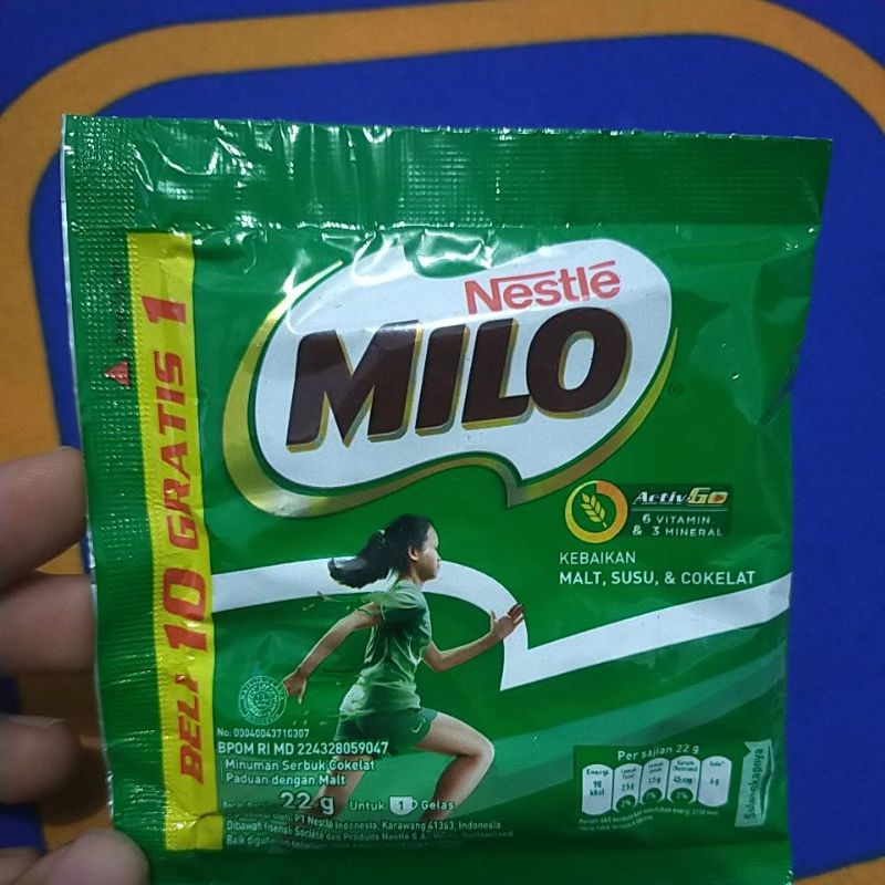 

Milo susu sachet 22 gr isi 10pcs