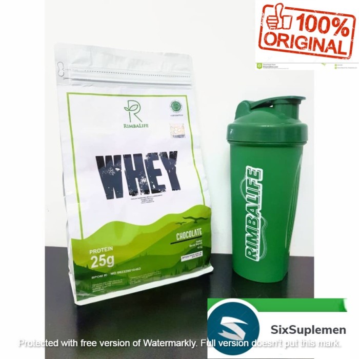 (Free Shaker/Sample) Rimbalife Rimba Whey Susu Whey Protein Halal BPOM 2 Lbs