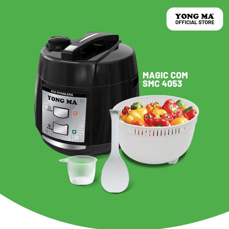 YONG MA RICE COOKER SMC 4053 (2lt) Stainless Innerpot