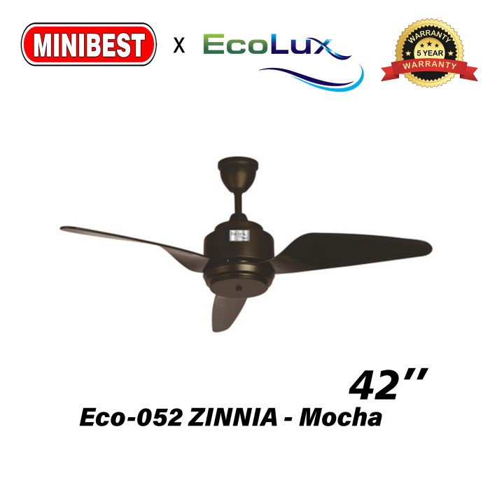 MB Kipas Angin Gantung / kipas angin plafon Ecolux tipe Eco-052 ZINNIA