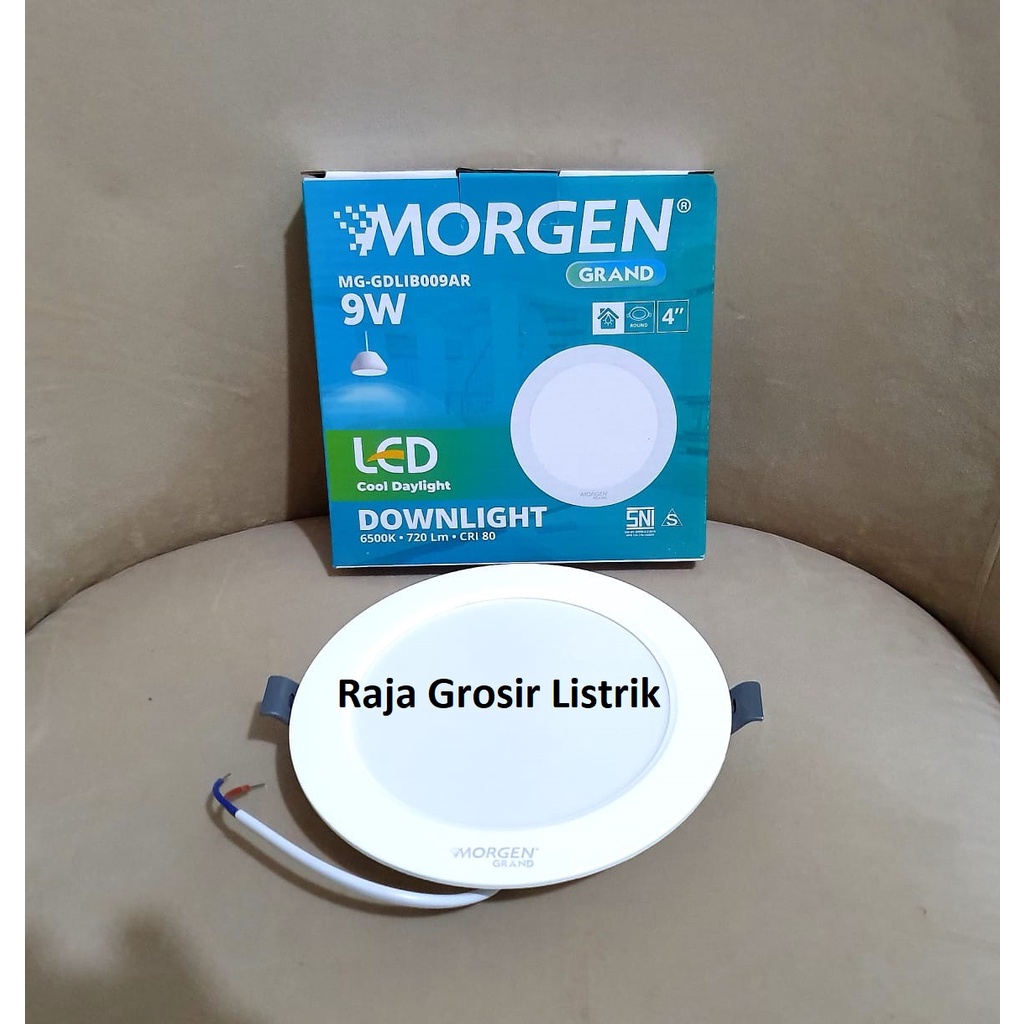 Morgen Downlight LED Model Bulat Grand Series IB Tanam 9 Watt White