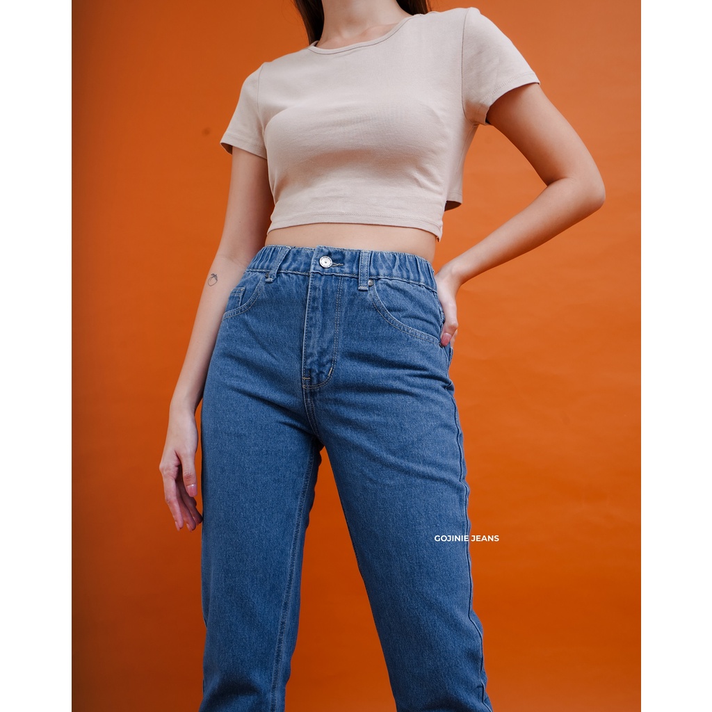 GOJINIEJEANS - Highwaist Comfort Boyfriend Jeans - 4679 -  COMFORT BOYFRIEND