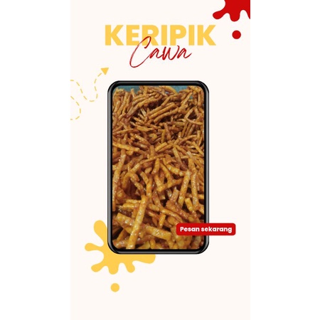 

Keripik bawang pedas gurih