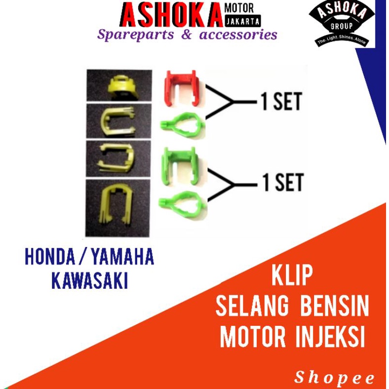 092// Klip clip kancingan penjepit kuncian injektor konektor slang selang bensin motor  injeksi