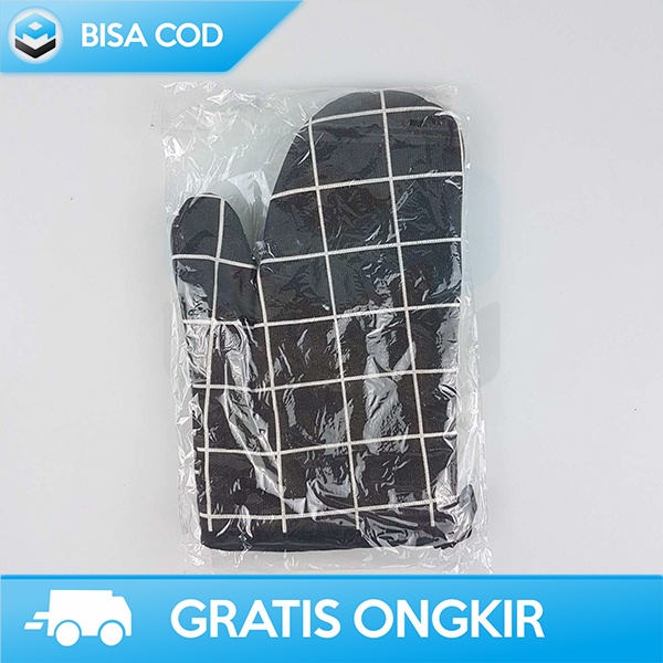 SARUNG TANGAN MASAK COOKING HAND GLOVE KATUN HEAT RESISTANT 24.5X15CM