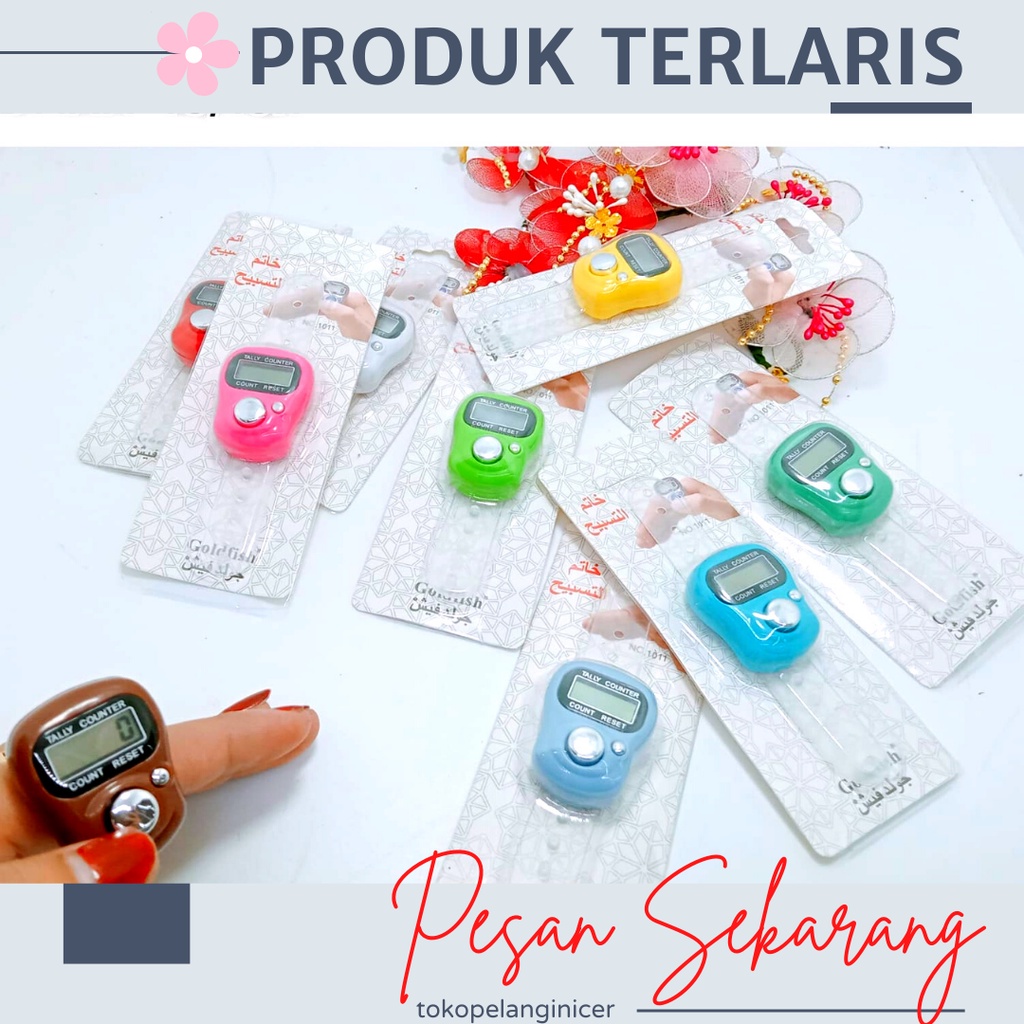 Alat Hitung Digital Led - Tasbih Digital Elektronik Jari Tally Counter Mini  Murah Tasbih