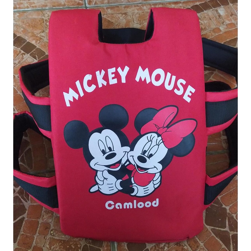 SABUK BONCENG ANAK DI MOTOR BISA DEPAN DAN BELAKANG SABLON MICKEY MOUSE