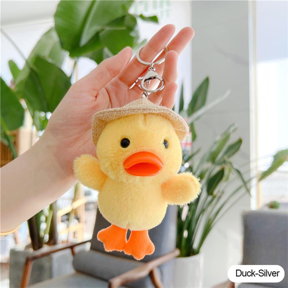 Timekey Mainan Boneka Plush Bentuk Angry Chicken 12cm Untuk Gantungan Kuncitashadiah Natalulang Tahun F2S7