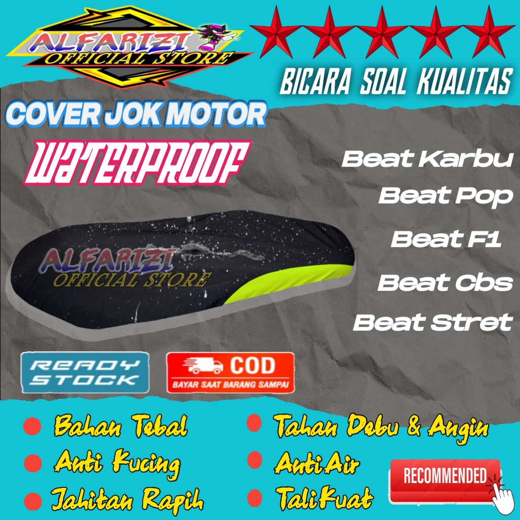 Cover jok Motor Sarung Jok Motor Beat Karbu/F1/Pop/ Stret, Genio, Scoopy, Vario , Fazzio Jaring jok 