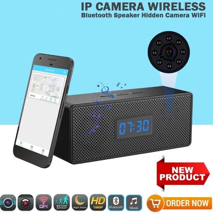 Ip Camera - Bluetooth Speaker Hidden Camera Wifi Hd 1080P Night Vision
