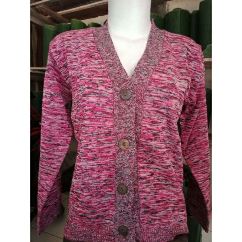 SWEATER CARDIGAN KANCING BATOK