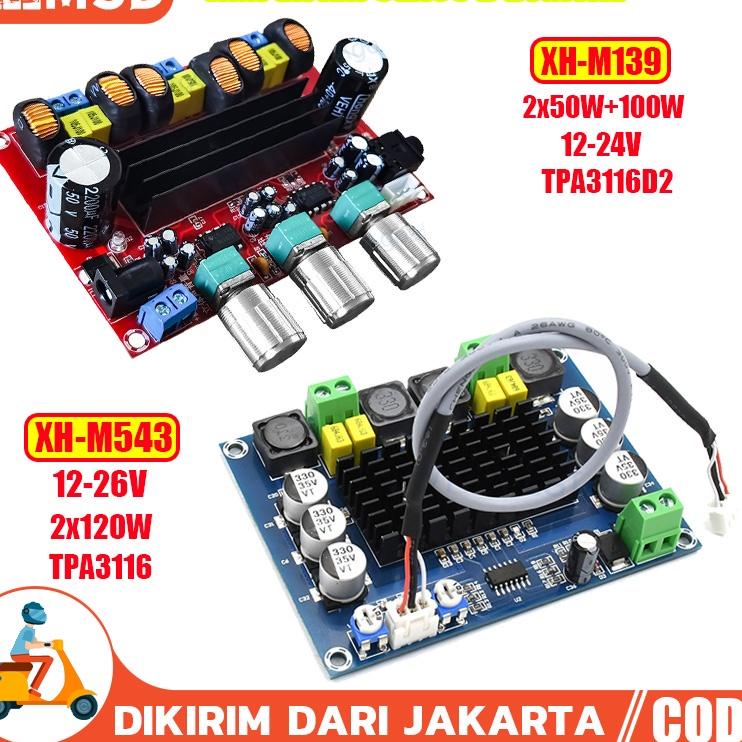 trxi7I2u--M139 M543 Kit Power Amplifier Class D DIGITAL AUDIO TPA3116D2 12-24V 2x50W+100W 2x120W Ste