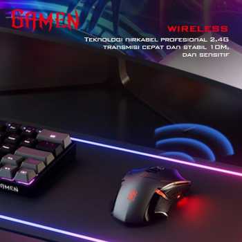 MOUSE GAMING GAMEN GM300W WIRELESS