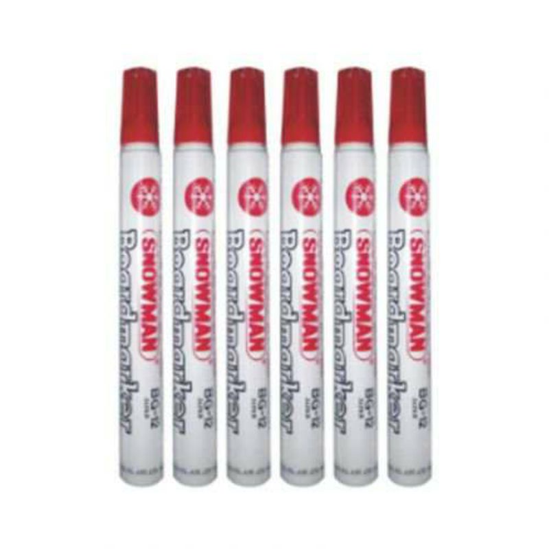 

SNOWMAN Board Marker/Spidol White Board Merah
