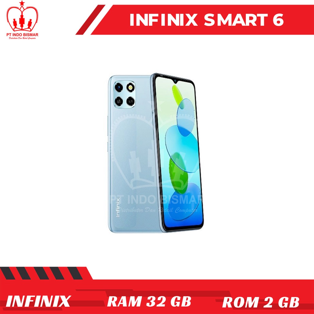 Infinix  Smart 6 Ram 2gb Rom 32gb Smartphone Bergaransi