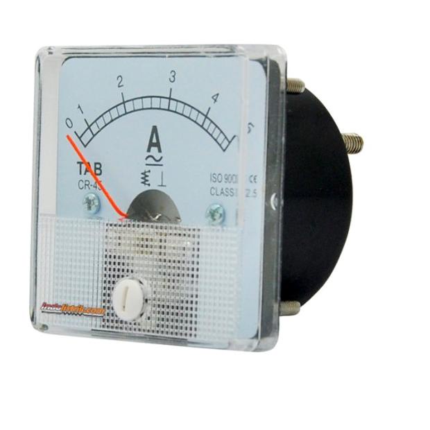 Ampere Meter Analog AC / DC 5 A CR45 Direct TAB