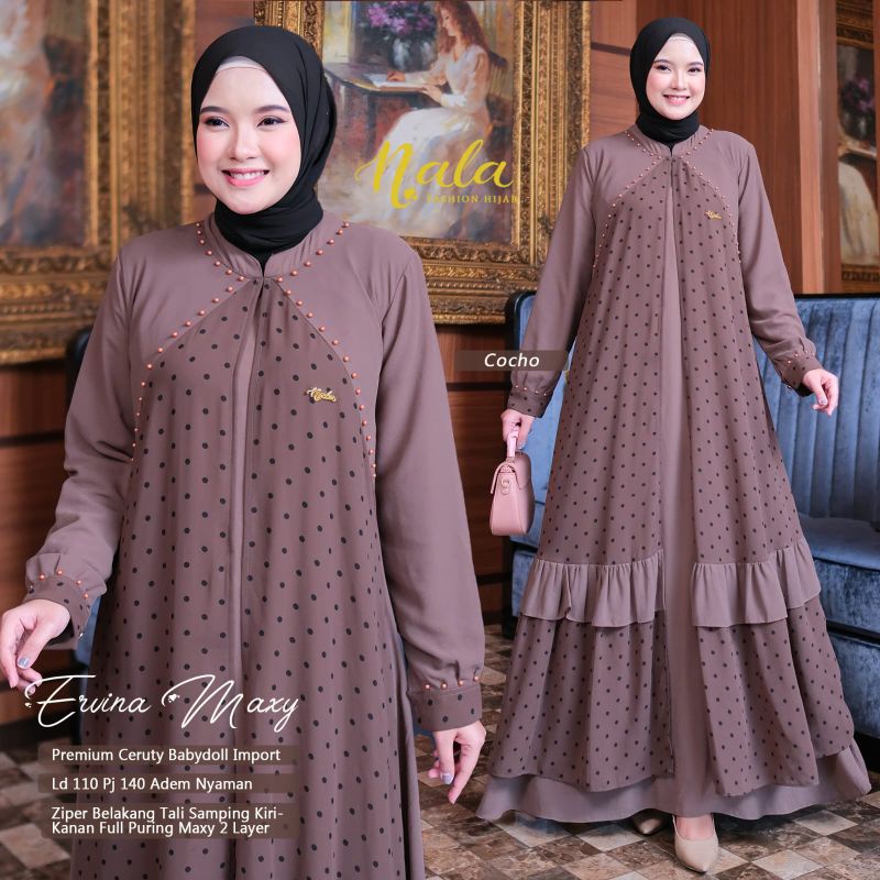 Ervina Maxy//Gamis Ervina//gamis pesta