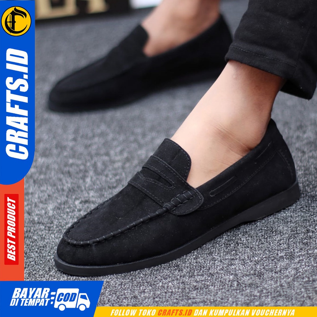 CRAFTS gaslov - Sepatu Casual Slip On Slop Santai Pria