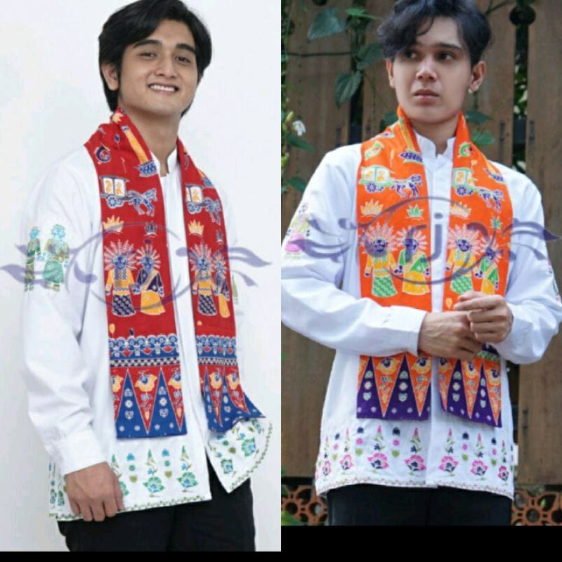 Promo terbaru selendang Cukin Betawi Syal Betawi Selendang Betawi Cukin Ondel Ondel Cukin Batik/Syal
