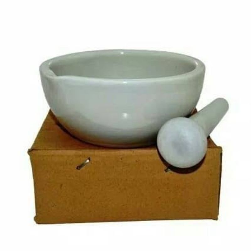 Mortar  Stamper  Lumpang  Penumbuk Obat  Penggerus Obat
