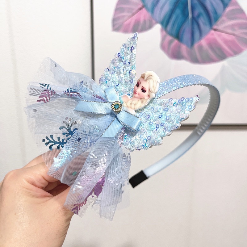 BANDO GLITER ANAK FROZEN RUMBAI IMPOR LUCU