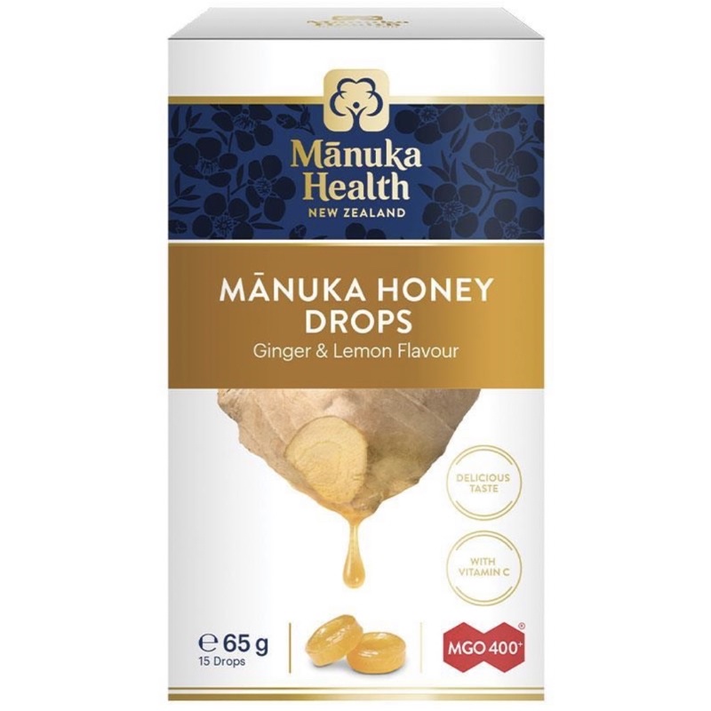 

Manuka Health Manuka Honey Drops Lemon & Ginger 15 Pack 65g