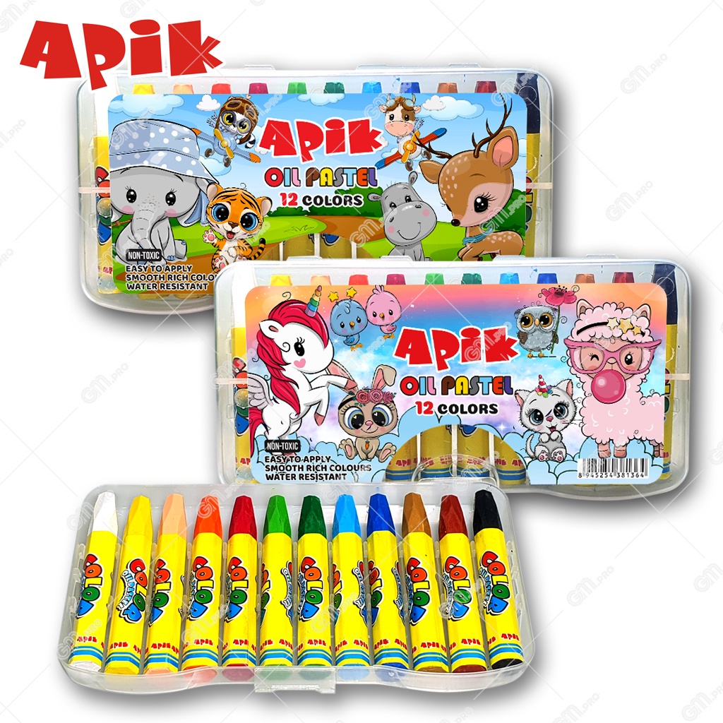 

CRAYON / OIL PASTEL APIK 12 WARNA, 18 WARNA