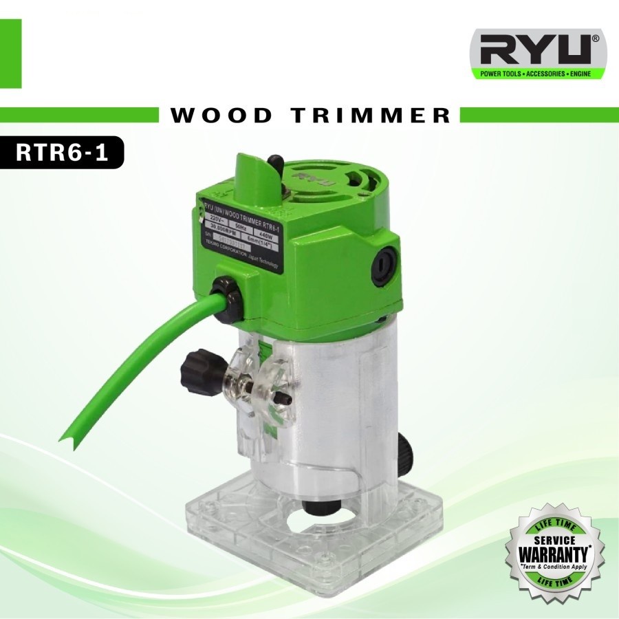 RYU RTR6-1 Wood Trimmer Mesin Profil Kayu Mesin Router kayu