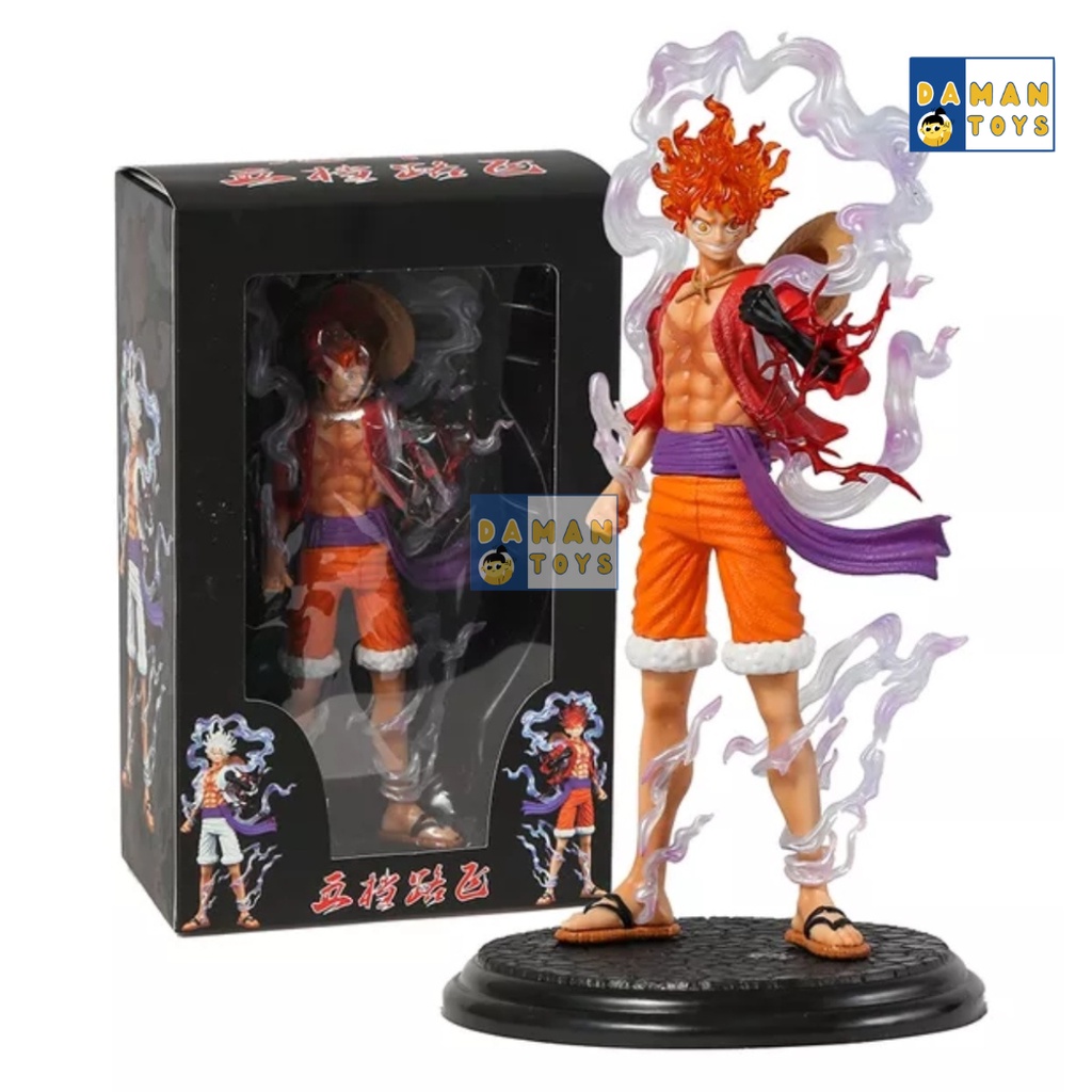 Figure Nika Luffy Gear 5 Anime One Piece Joy Boy Nika Sun God Mainan Pajangan