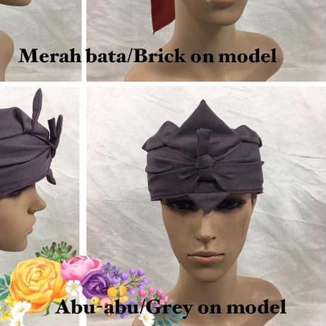 Iket Kepala Full Jawa Sunda Bali, Totopong Udeng Lipat Polos Warna Hitam dan Putih