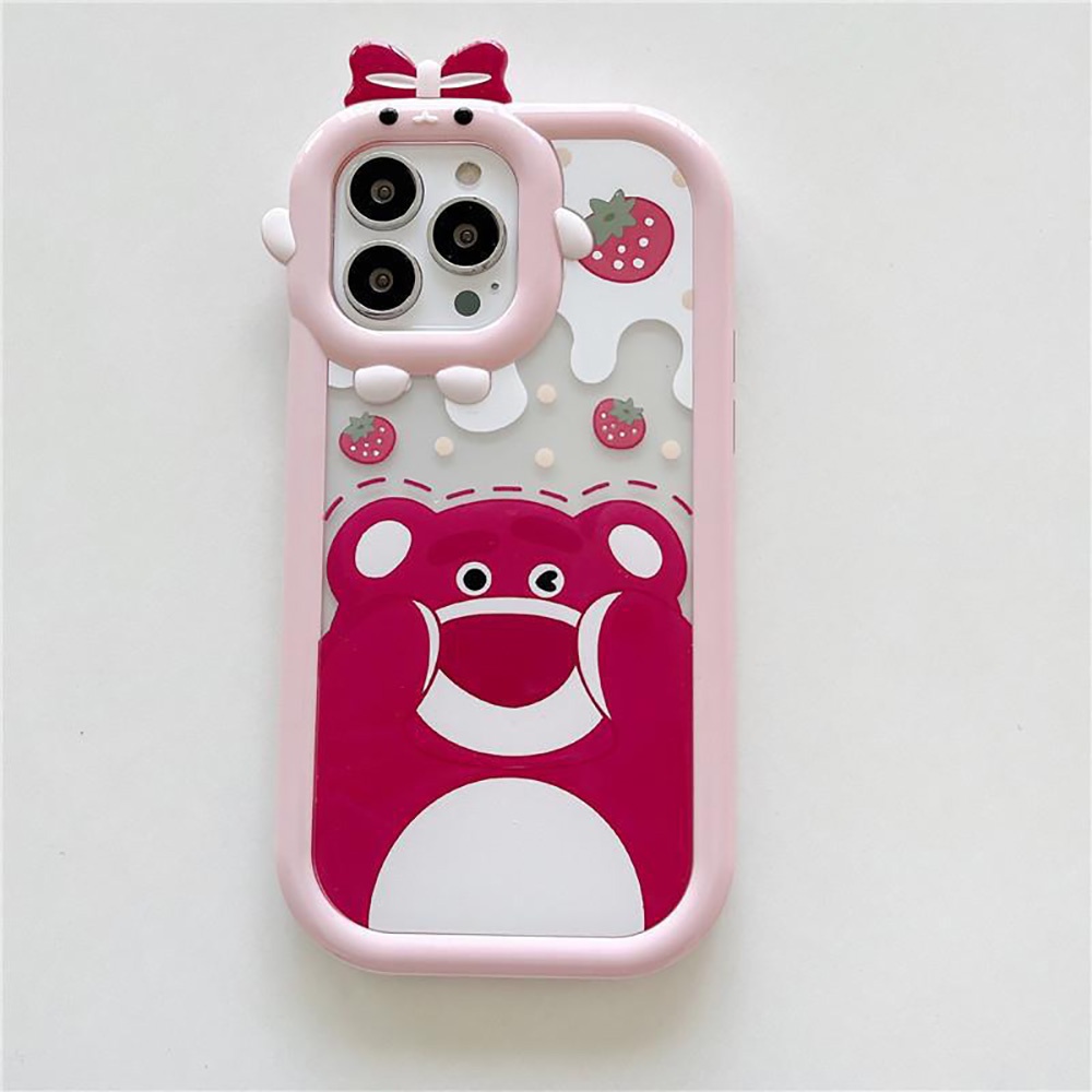 Soft Case Desain Kucing 3D Aksen Pita Untuk iPhone 11 12 13 14 Pro Max 6s 6 Plus 7 8 Plus XR X XS Max SE 2020 2022 14 Plus