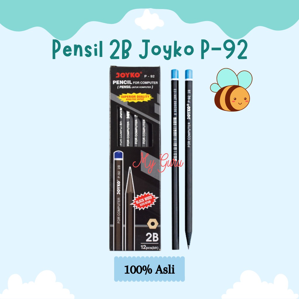 

[PAK] PENSIL 2B JOYKO P-92 PENSIL TULIS KAYU (12 PCS)