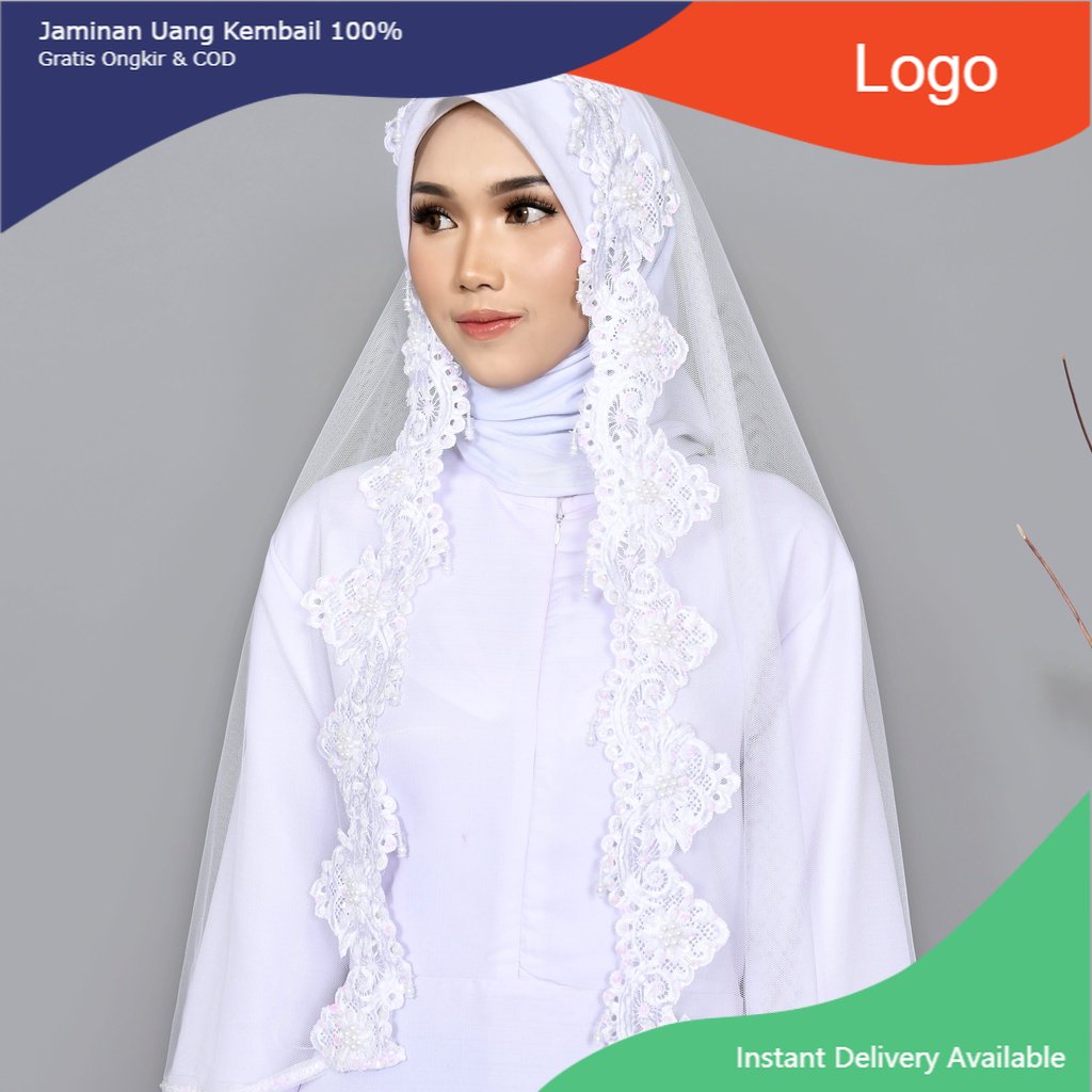Slayer Pengantin Veil BORDIR NEW pengantin slayer murah mutiara  veil payet Mutiara veil sunting pel