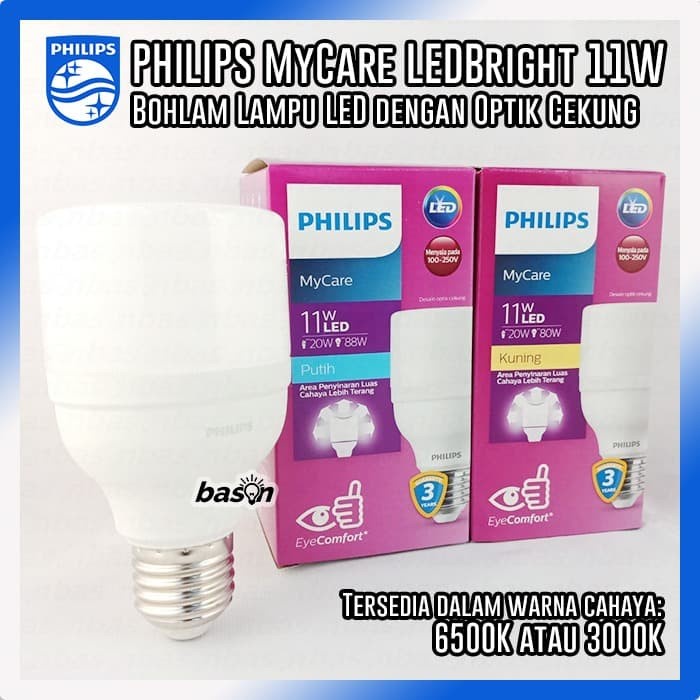 Lampu Philips LED Bright 11W