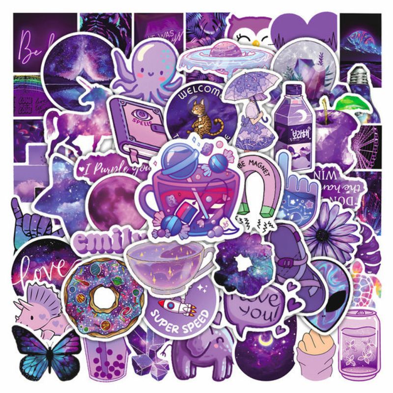 

STIKER AESTHETIC UNGU PACK STYLE 260054- STIKER AESTHETIC KEREN IMUT LAPTOP, AKSESORIS HP, ANTI AIR, MOTIF, HELM, TUMBLER, KOPER, KULKAS
