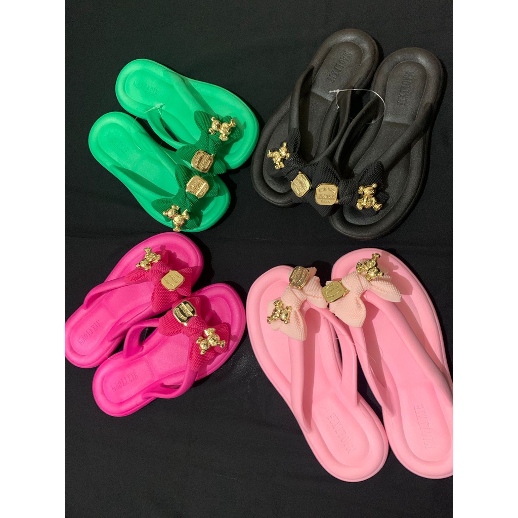 002_Sandal melisa import,Sandal jepit Wanita Import Tebal 2 Cm Bahan Spons Super Ringan Empuk Elastis