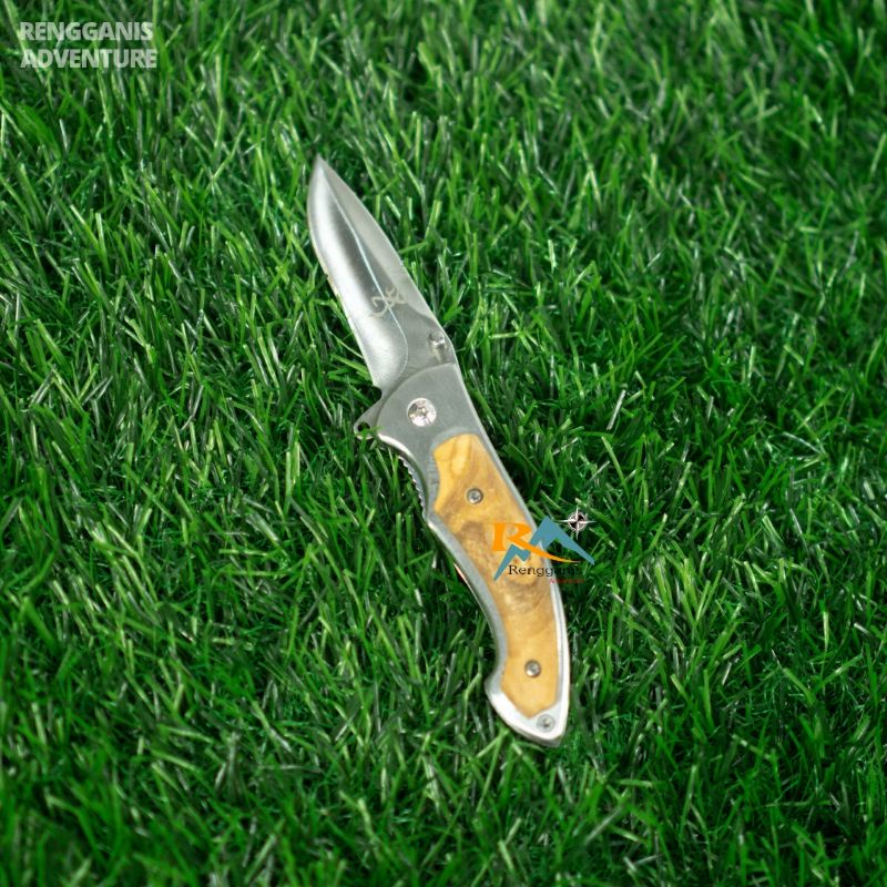Pisau Lipat Dapur BROWNING MINI POLOS 337 Pisau Camping Survival