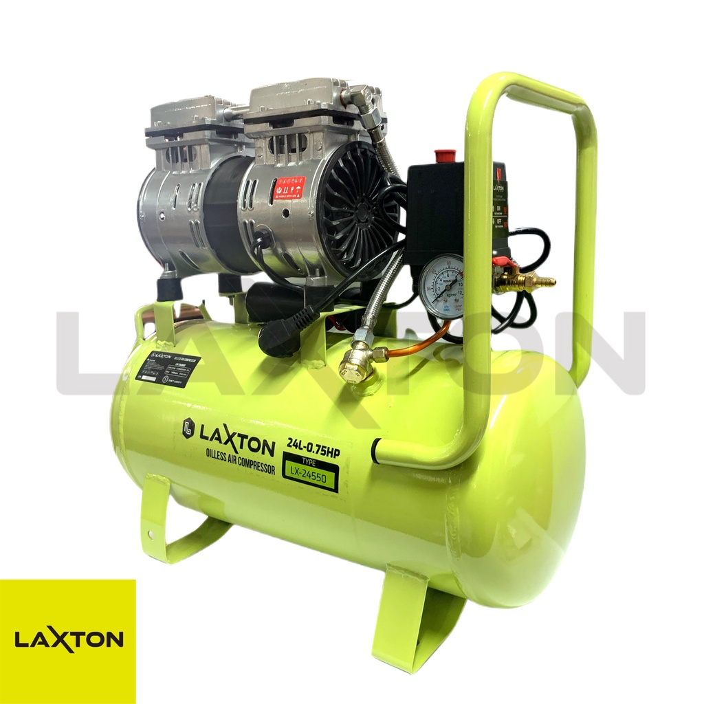 LAXTON kompresor angin SILENT OILESS 24 Liter 3/4HP MURAH LARIS LX24550