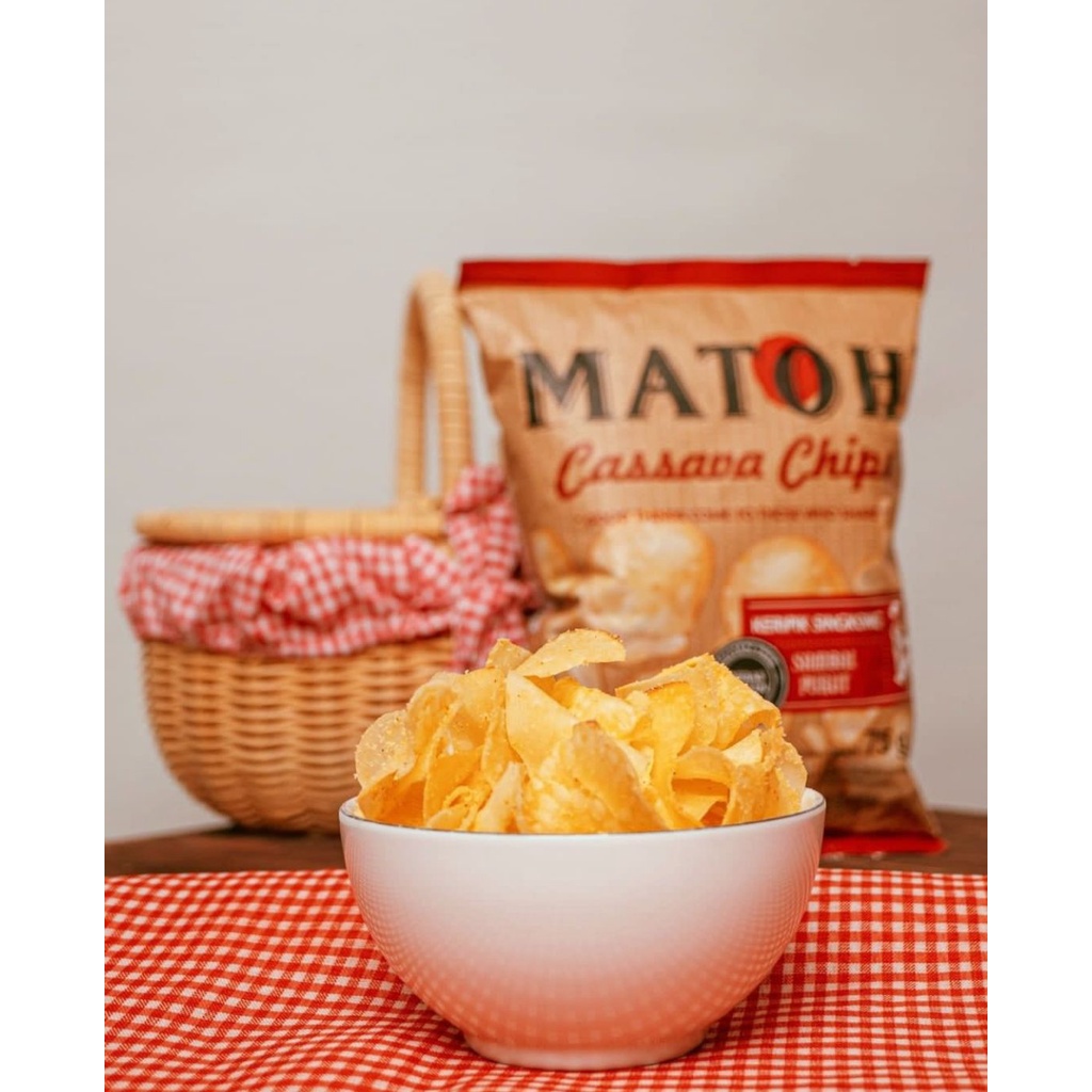 Matoh Cassava Chips - Keripik Singkong SAMBAL PURUT Gluten Free &amp; Non Msg 75 g