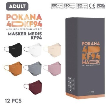

Buy 2 Get 1 Pokana 4D KF94 Medical Mask 4ply isi 12pcs