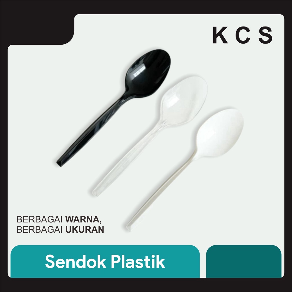 Sendok Es krim Sendok PLastik Kecil Ice Cream Teh Puding untuk Usaha Minuman