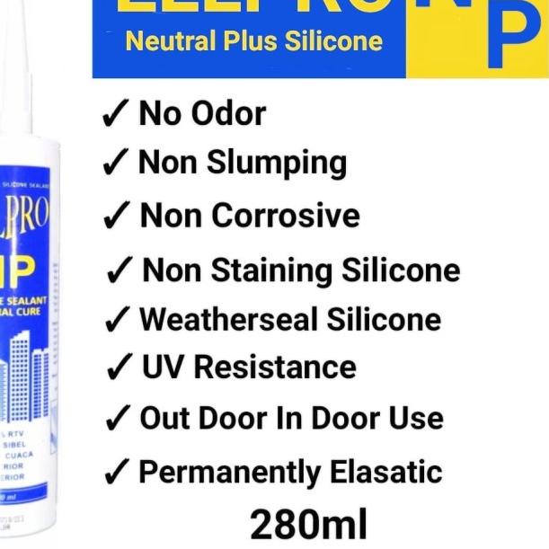 

Lem Silikon Netral Tabung/Cartridge Silicone Sealant Neutral 300ml - D.Brown/Coklat
