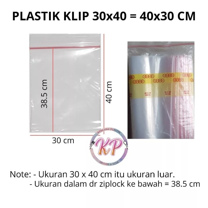 PLASTIK KLIP ( 40 x 30 ) KANTONG ZIP LOCK ISI 5 PC / Plastik Obat Seal