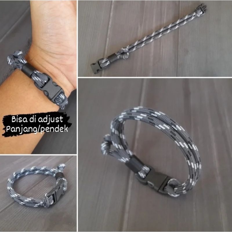 Gelang Tali Gelang Buckle Gelang Prusik Gelang Paracord Gelang Tridatu Gelang Pria Gelang Wanita