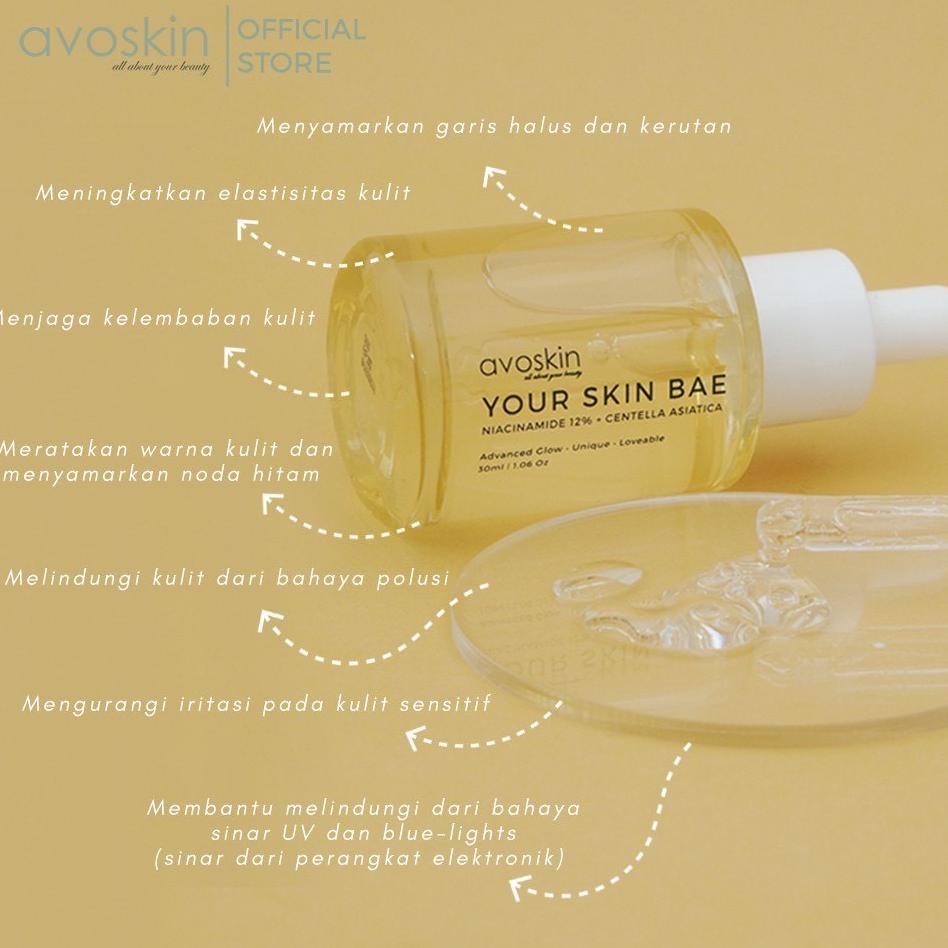 V8J2 AVOSKIN YSB Your Skin Bae Serum/ Toner | Niacinamide/ Salicylic/ Hyacross/ Collagen/ Alpha Arbu