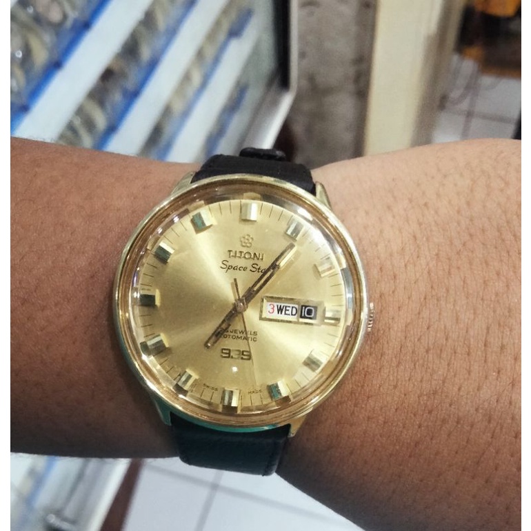 Jam tangan second Automatic Titoni 939 Original