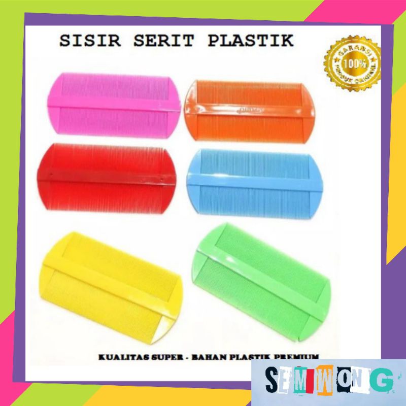 Sisir Serit Kutu Plastik 2 Sisi/ Sisir Serit Pembasmi Kutu