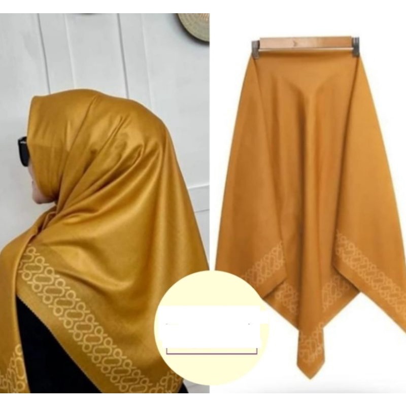 Segi Empat Motif jorney / hijab deenay motif Jp / voal motif